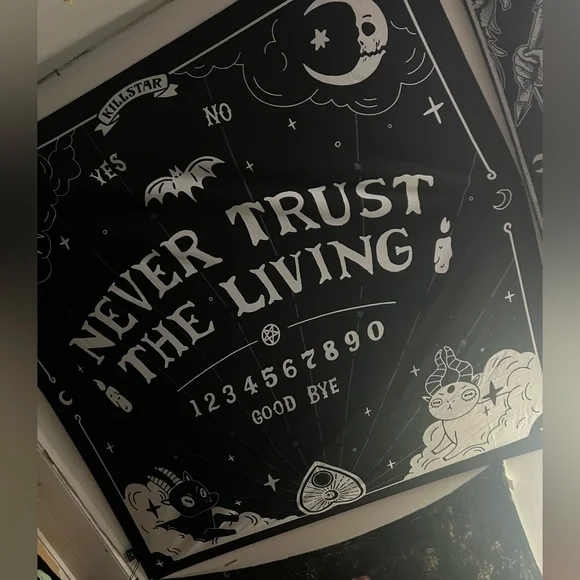 Killstar "Never Trust The Living" Tapestry - Flag - Picture 4 of 4